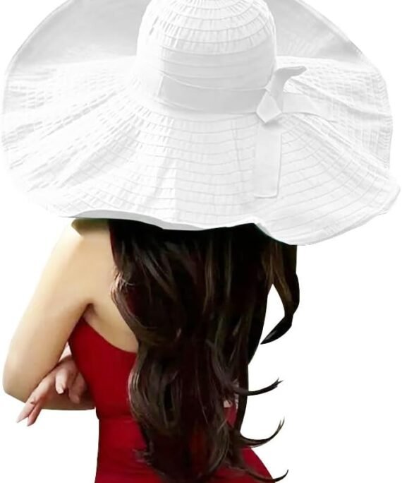 Oversized Sun Hats for Women Extra Large Wide Brim Beach Hat Foldable Roll up Floppy