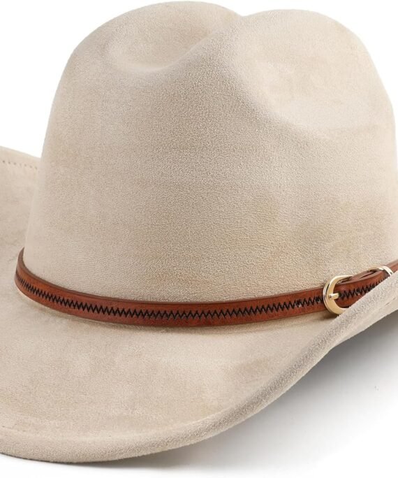 Cowboy Hat for Women and Men Wide Brim Western Cowgirl Hat